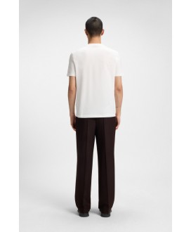 Herringbone-logo T-shirt in cotton jersey