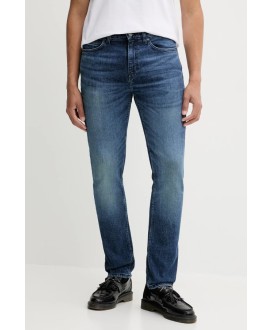 Slim-fit jeans in blue stretch denim