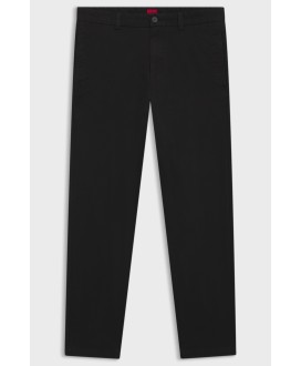 Slim-fit trousers in stretch-cotton gabardine