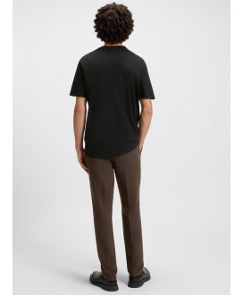 Herringbone-logo T-shirt in cotton jersey