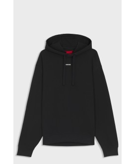 Cotton-terry hoodie with contrast logo
