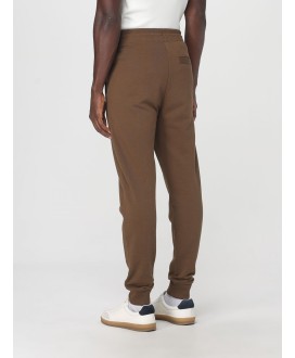 Logo-label tracksuit bottoms in cotton terry