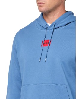 Cotton-terry sweatshirt with logo label