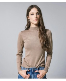 Μπλούζα πλεκτή ζιβάγκο μακρυμάνικη