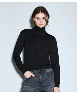 Μπλούζα πλεκτή μακρυμάνικη ζιβάγκο