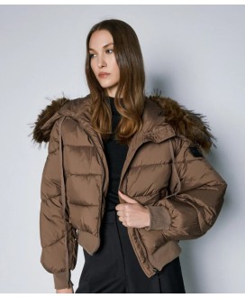 Μπουφάν puffer κοντό με λάστιχο