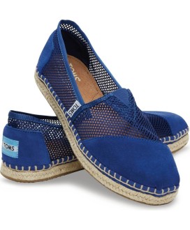 Ink mesh espadrille