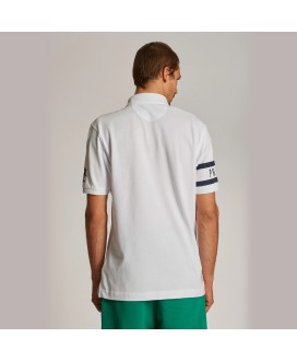 Men's plain-coloured short-sleeved, regular-fit polo shirt