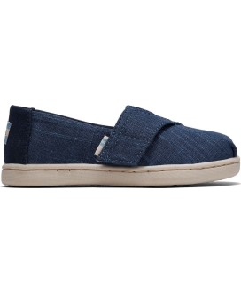 Toms Blue Croshatch Linen Alpargata