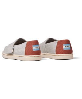 Toms Grey Croshatch Linen Alpargata