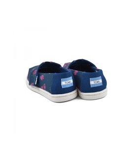 Toms Alpargata Blue Bougainvillea print