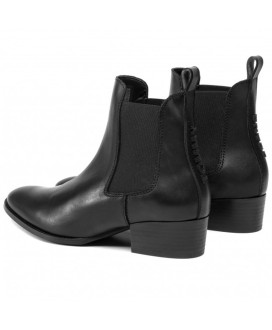 Pin logo mid heel chelsea boots