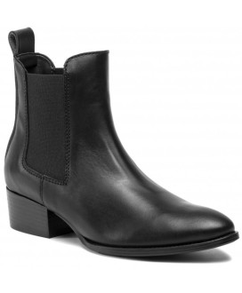 Pin logo mid heel chelsea boots