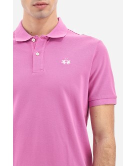 Regular fit short-sleeved polo shirt