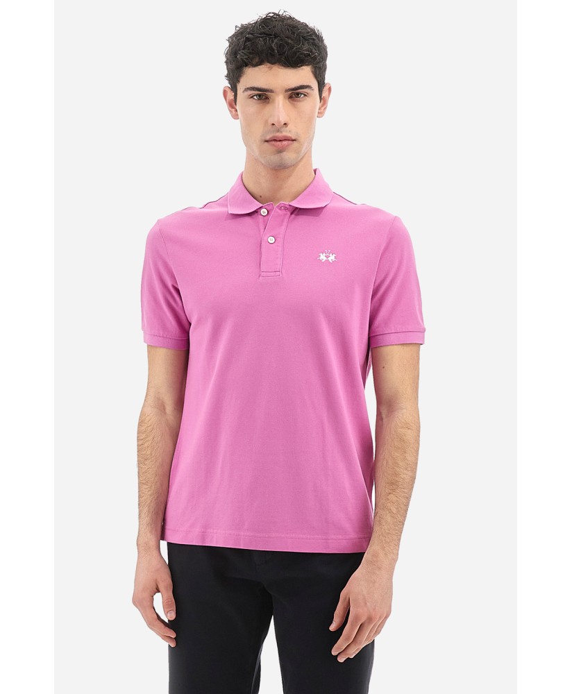 Regular fit short-sleeved polo shirt