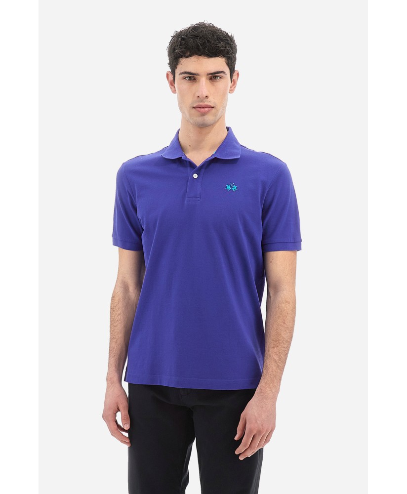 Regular fit short-sleeved polo shirt