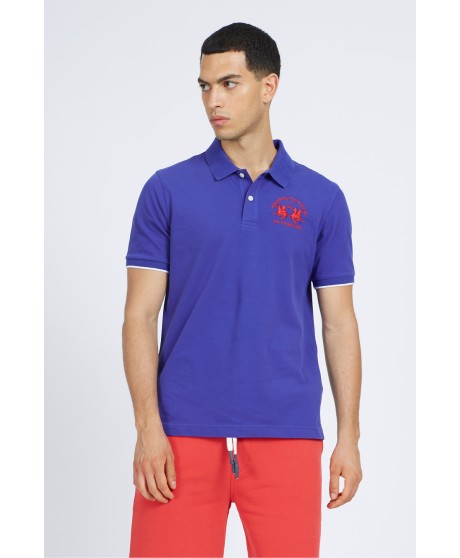 Short-sleeved polo shirt in regular fit