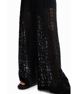 Sheer lace trousers Desigual