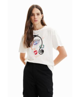 Short-sleeve face T-shirt Desigual