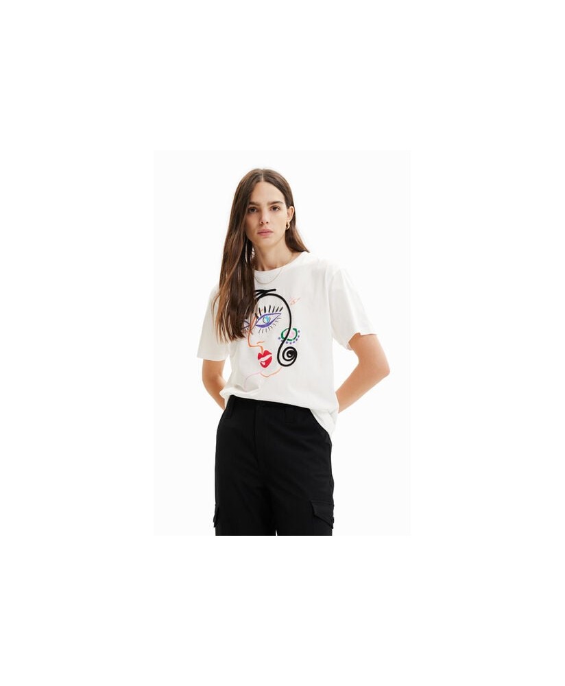 Short-sleeve face T-shirt Desigual