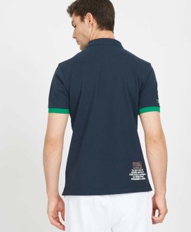 Men's short-sleeved polo shirt in regular fit stretch cotton - Valerien