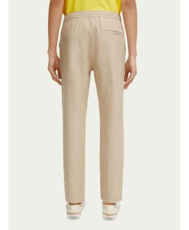 Warren straight leg linen-blended jogger