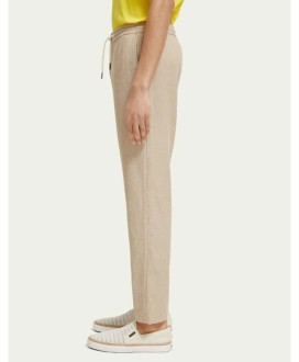 Warren straight leg linen-blended jogger