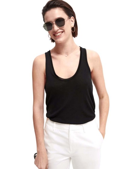 Scoop-Neck Jersey Tank Top