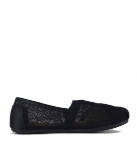 Classic Black Lace Espadrille