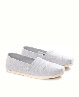 Classic Drizzle Grey Slub Chambray